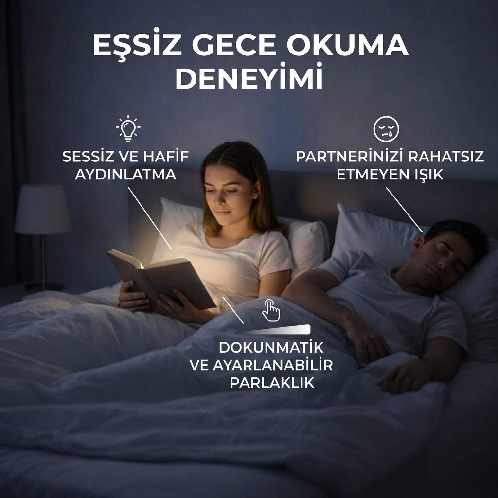 Glowenta™ Ayarlanabilir Kitap Arası Okuma Işığı